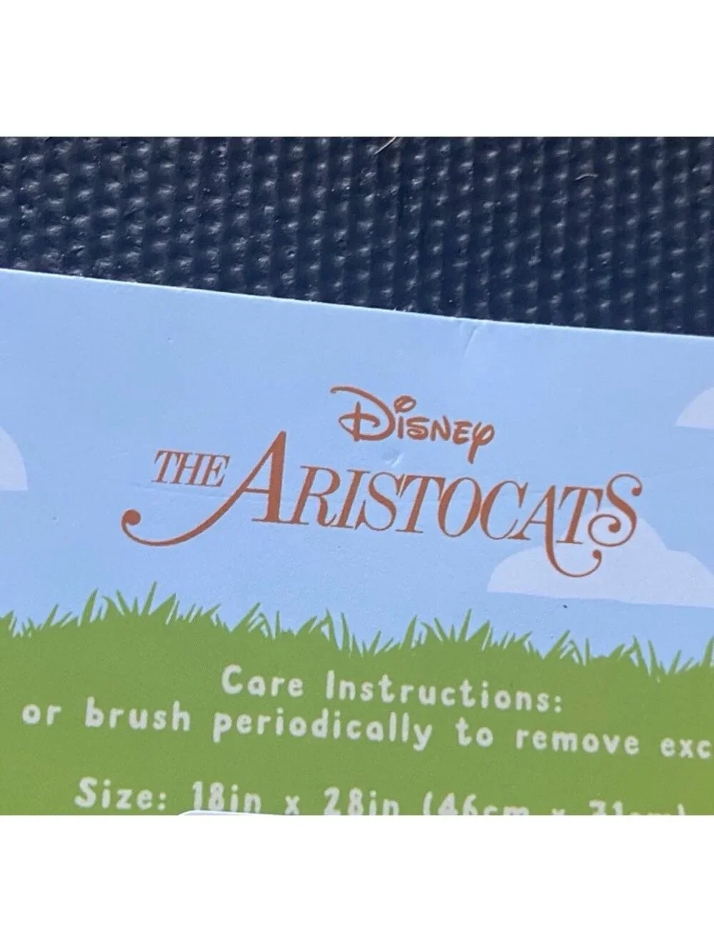 Disney The Aristocats Marie Butterfly Flower Coir Welcome Door Mat 18” X 28” NEW